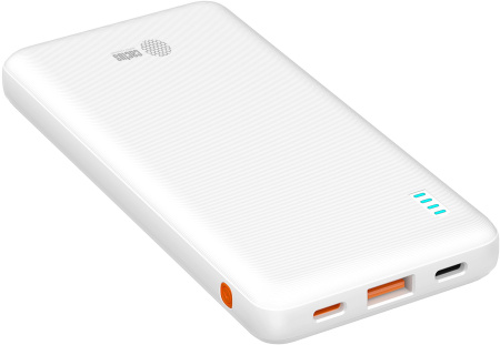 Аккумулятор внешний 10000_mAh Cactus CS-PBFSBA-10000 4.5A USB-A/2xUSB-C белый