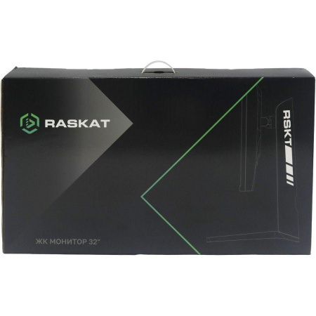Монитор Raskat 32" I32U6D (IPS, 3840×2160, HDMI+DP+Audio output, 5 ms, 178°/178°, 1000:1, 60Hz, Black)