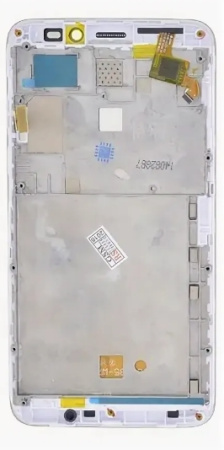 Дисплейный модуль ( дисплей + тачскрин ) Lenovo A606 белый в рамке