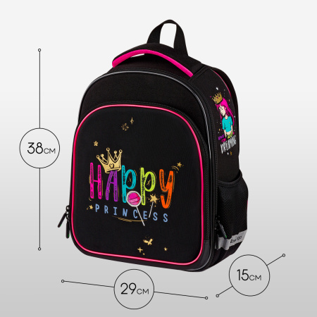 Ранец Berlingo Expert Plus "Candy Princess" 38*29*15см, 2 отделения, 2 кармана RU-EXPL-1105