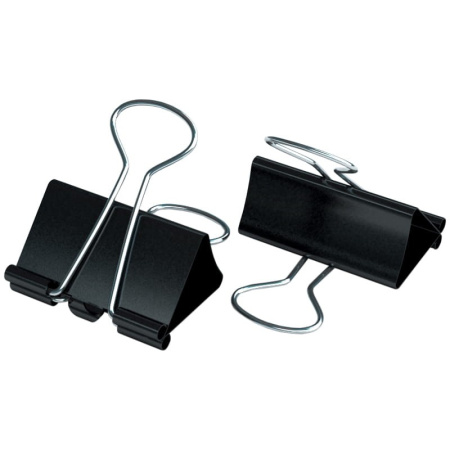 Зажимы для бумаг 32мм. BERLINGO 12шт. черные (BC1232)