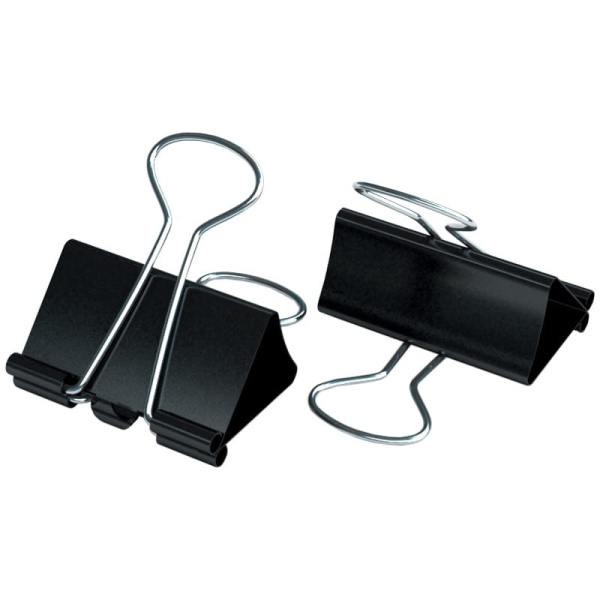 Зажимы для бумаг 32мм. BERLINGO 12шт. черные (BC1232)