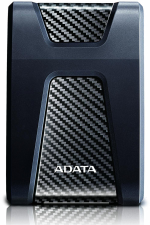 Внешний жесткий диск/ Portable HDD 4TB ADATA HD650 (Black), Silicone, USB 3.2 Gen1, 127x99x27mm, 390g /3 года/