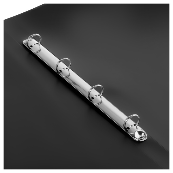 Папка 4 кольца OfficeSpace А3, 27мм, 800мкм, вертикальная, черная (363206)