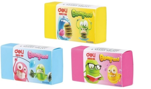 Ластик DELI "Bumpees" 40*22х12мм (EH01200)