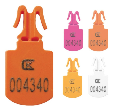 Пломба пластиковая номерная МИНИ, для опломбирования сумок, контейнеров