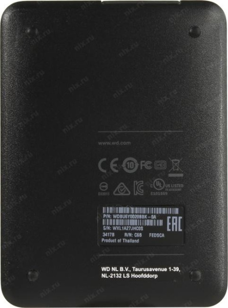 Жесткий диск WD USB3.0 2TB WDBU6Y0020BBK-WESN Elements Portable 2.5" черный