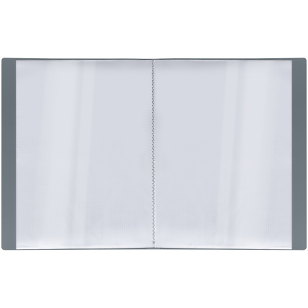 Папка с 40 вкл. СТАММ "Стандарт" 21мм, 600мкм, серая (ММ-30622)