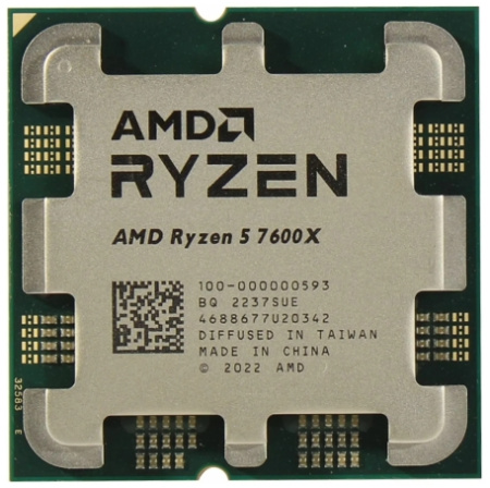 Процессор AMD AM5 Ryzen 5 7600X (6ядер/12потоков*4,7ГГц-5,3ГГц,32Мб,105Вт) oem