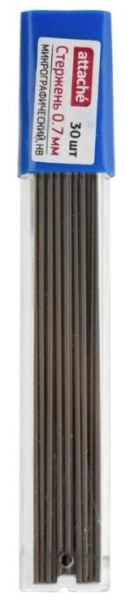 Грифель 0,7мм. Attache HB, 30шт (160849)