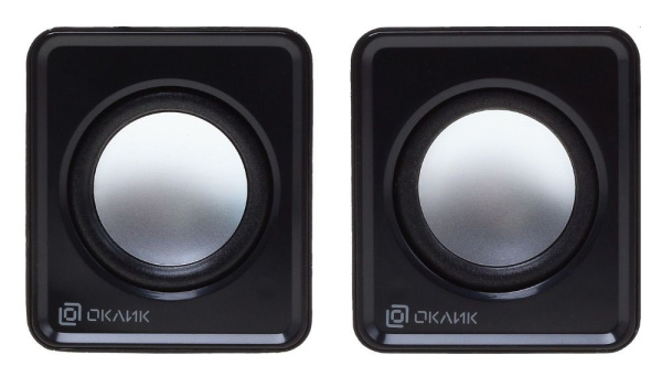 Актив.колонки 2.0 Оклик OK-331 6Вт, Black