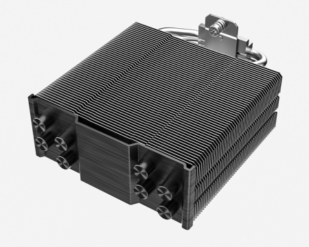 Кулер S115x/1200/1700/1851/AMx ID-Cooling SE-214-XT DF ARGB Black (180W/Al/120mm ARGB/900-2000rpm)