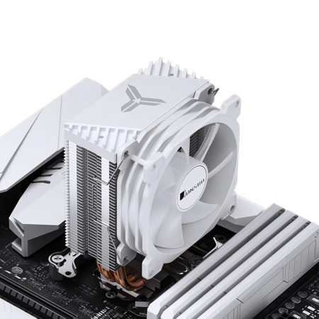 Кулер S115х/1200/1700/1851/AMx Jonsbo CR-1400 E ARGB White (160W/92mm/800-2200rpm/ARGB/4 тепловые трубки/белый)