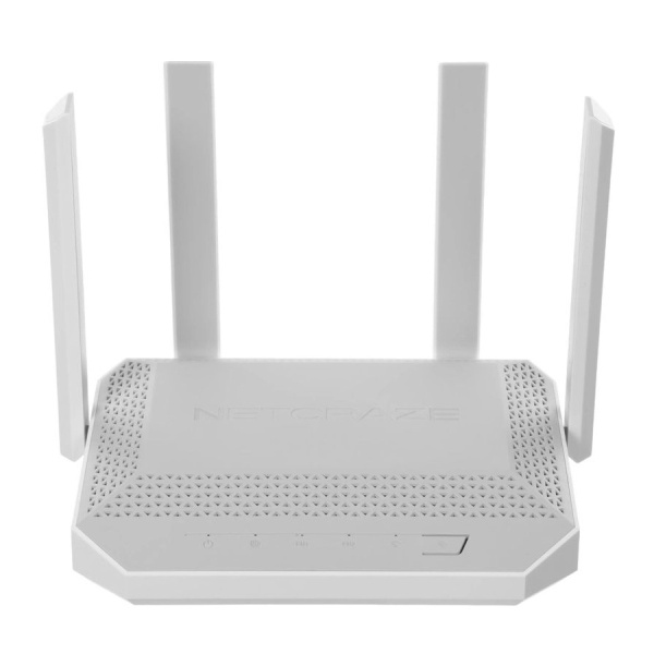 Маршрутизатор Netcraze Giga (NC-1012) AX3000 802.11n/ac/ax 574+2402_Mbps 2.4 /5/6 Ггц 5xLAN_1000_Mbps,2x USB,SFP