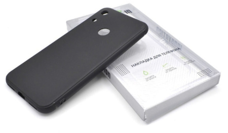 Накладка для Honor 8A/Y6_(2019) INNOVATION черная матовая