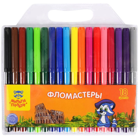 Фломастеры 18цв. Мульти-Пульти "Енот в Италии"  WP_10728