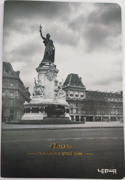 Блокнот LENWA A5, 48 листов мягкая обложка "Гроза в Париже" CXA53486-10089D