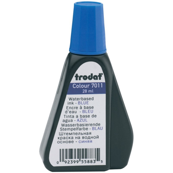 Штемпельная краска 28мл. TRODAT 7011с синяя