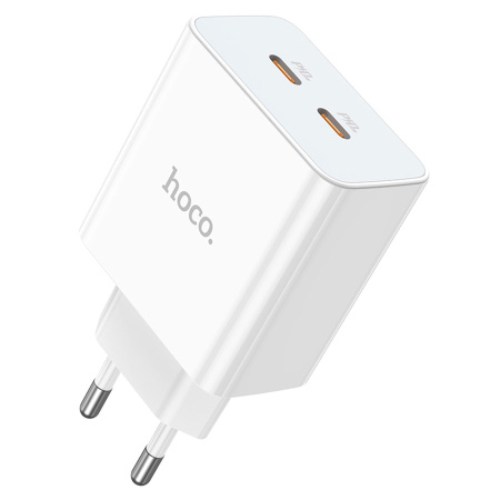 Зарядное_устройство - TypeC*2 35W HOCO C108A белый