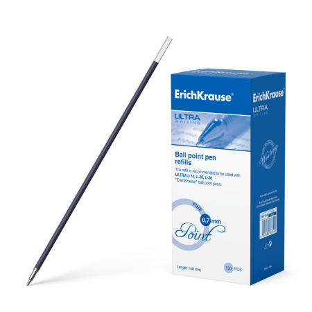 Стержень шариковый Erich Krause "Ultra", 0,7мм, синий, 140мм. (46968)