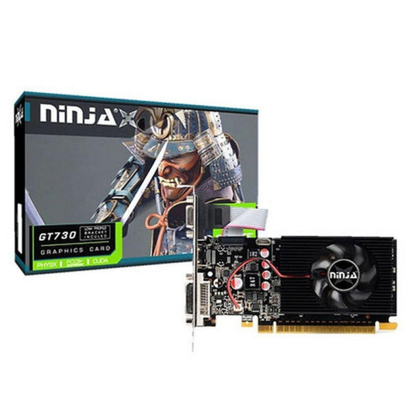 Видеокарта Ninja (Sinotex) GT730 1GB DDR3 128bit VGA DVI HDMI 1FAN LP RTL {50}
