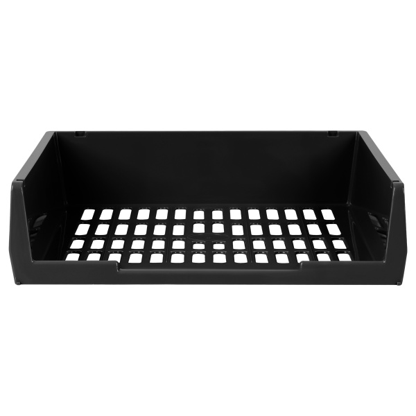 Лоток горизонтальный СТАММ "Респект" сетчатый, черный (ЛТГ-31160)