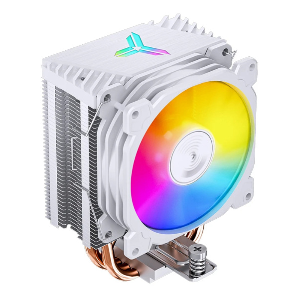Кулер S115х/1200/1700/1851/AMx Jonsbo CR-1400 E ARGB White (160W/92mm/800-2200rpm/ARGB/4 тепловые трубки/белый)