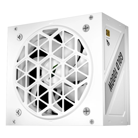 Блок питания 1000Вт 1STPLAYER NGDP 1000W White (APFC,120мм,3PCI-E,12VHPWR,8SATA,80+Gold,модульный)[HA-1000BA4-WH]