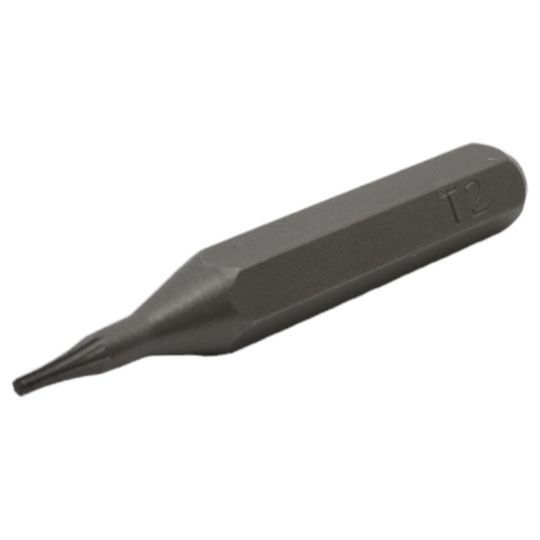 Бита Torx  T2 l=28мм S2 (под патрон Hex 4мм) Kingeser