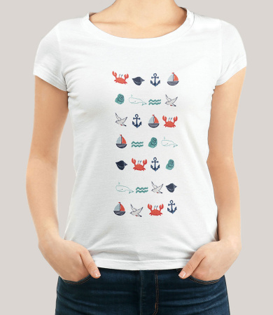 Набор для вышивания "PANNA" "Живая картина" JK-2282 "Паттерн. Морской" 18 х 30 см