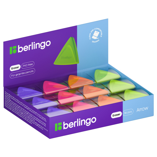 Ластик BERLINGO "Arrow", треугольный (BLc_00310)