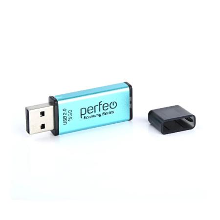 Флеш-накопитель USB2.0 16Gb Perfeo E03 (PF-E03G016ES) зеленый