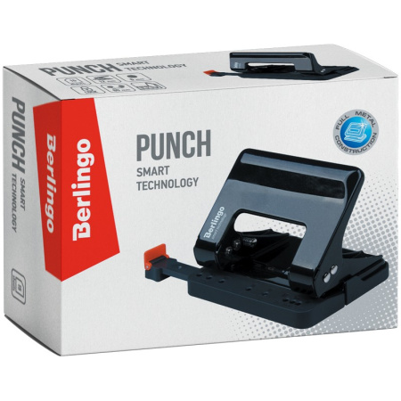 Дырокол BERLINGO на 15л. "Smart Technology" энергосберегающий (DDm_15101)