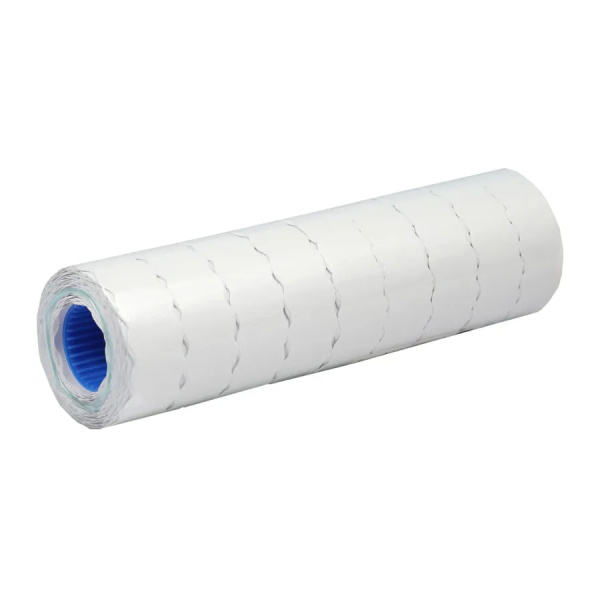 Этикет-лента 21*12мм. OfficeSpace, волна, белая, 800шт. (243305)