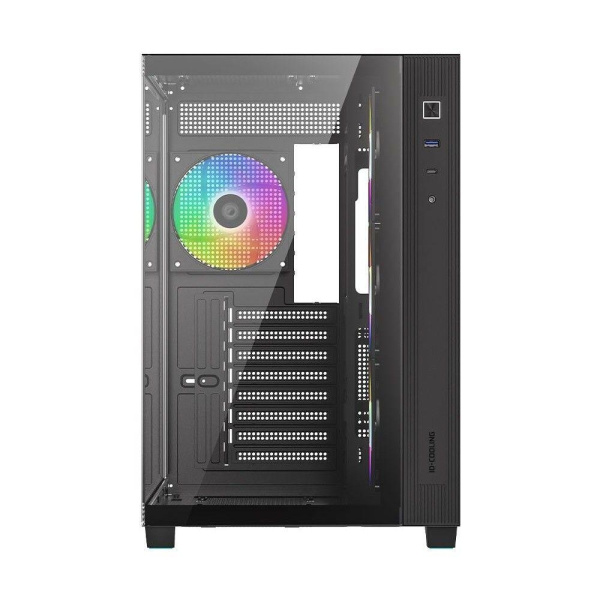 Корпус ID-Cooling View 510 черный без БП ATX 10x120mm 1xUSB3.0 audio bott PSU