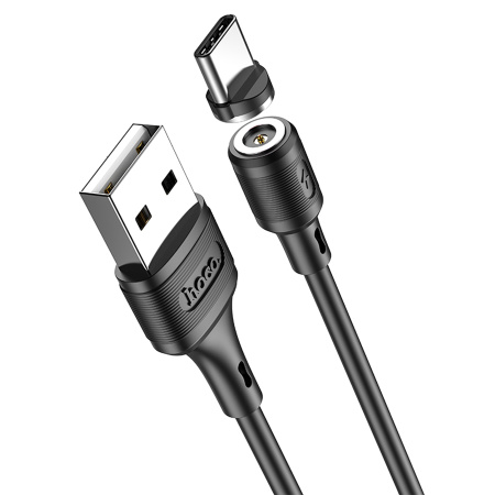 Кабель USB Type-C (m) - USB(m) HOCO X52 1м, 3.0A, черный, магнитный