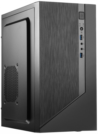 Корпус с блоком питания 450Вт./ Case Forza mATX, 450W, 2xUSB3.0, Black, w/o FAN, 12 cm fan PSU, power cord