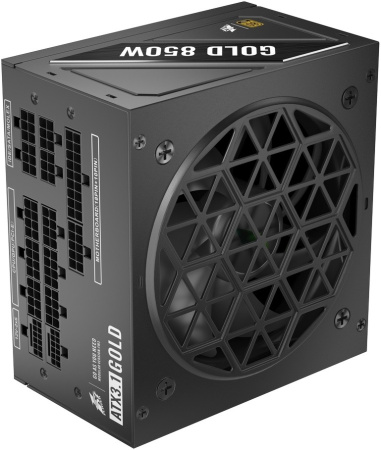 Блок питания 850Вт 1STPLAYER NGDP 850W (APFC,120мм,3PCI-E,12VHPWR,8SATA,80+Gold,модульный)[HA-850BA4]