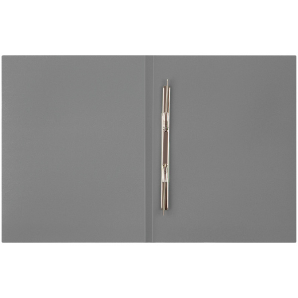 Папка с пружинным скоросшивателем OfficeSpace 15мм. 450мкм. серая (FS4_322)