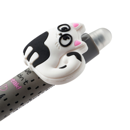 Ручка пиши-стирай MESHU "Funny cats" 0,5мм, синяя, автомат (MS_55627)