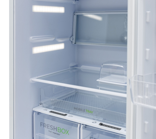 Холодильник Бирюса 6133 White, 2 камеры, 310/210/100л, 60x62.5x175, класс A, автоматическое 