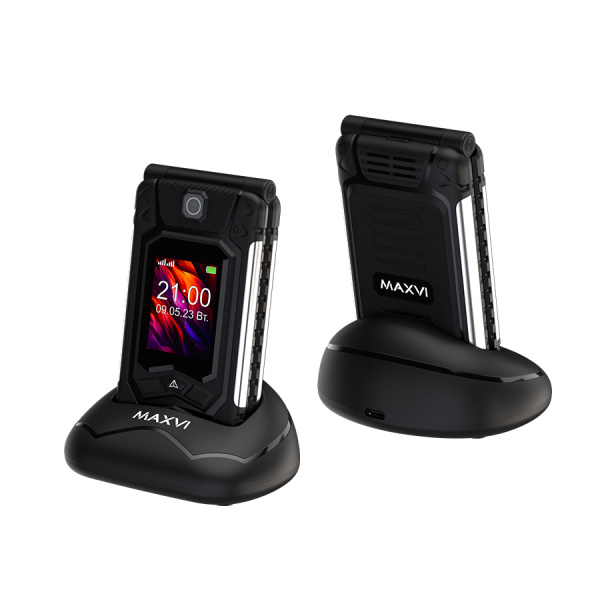 Сотовый Maxvi E10ds Black 2sim/2.8"/240*320/microSD/1.3МП/Bt/2000мАч/раскладушка