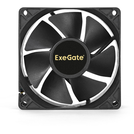 Вентилятор 12В DC ExeGate ExtraSilent ES08025H3P (80x80x25 мм, Hydraulic bearing (гидродинамический), 3pin, 1900RPM, 19dBA)