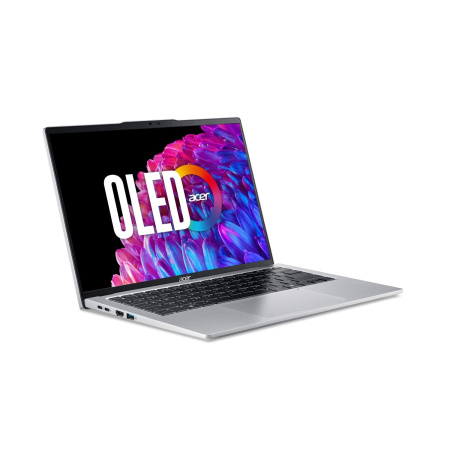 Ноутбук Acer Swift Go 14 SFG14-73-56KL Intel Core Ultra 5 125H/16Gb (soldered D5)/SSD512Gb/UMA/14"/OLED/WQXGA+/2880x1800/90Hz/NoOS/Silver/1.25kg