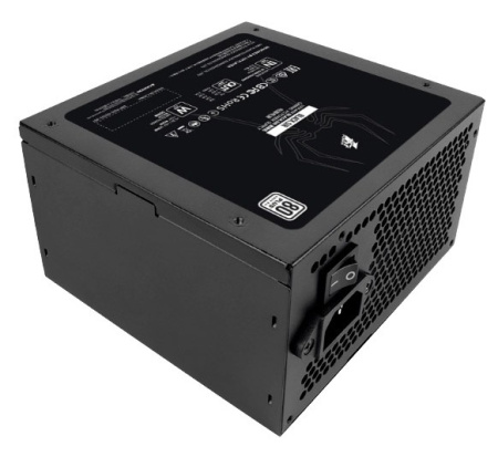 Блок питания 600Вт 1STPLAYER BLACK.SIR 600W (APFC,120мм,2PCI,5SATA,80+)[SR-600W]