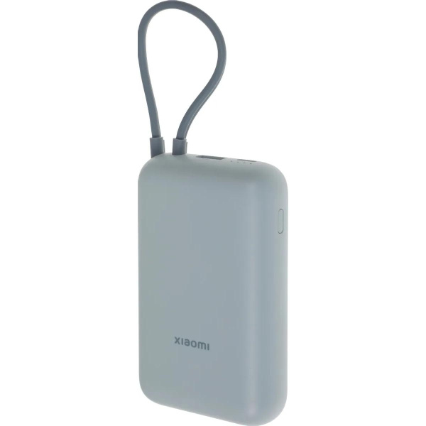 Внешний аккумулятор Xiaomi Power Bank 10000mAh (встроенный кабель) Ледяной синий GL