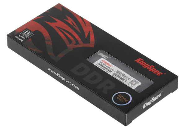 Модуль памяти DIMM DDR4 8Гб 3200МГц Kingspec (KS3200D4M13508G) C19 (радиатор)