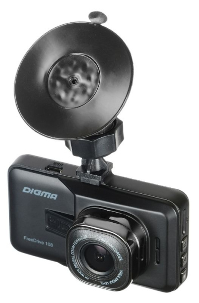 Видеорегистратор Digma FreeDrive 108 1920×1080/140°/3"/mSD/1мп/AVI/G-сенсор/-/-/-