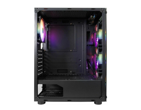 Корпус ATX Б_БП 1STPLAYER FIRE DANCING V3-B (USB, Audio, 4x120mm LED, черный)[V3-B-4F1]