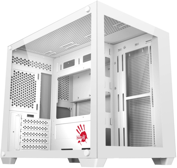 Корпус Bloody BD-CC108 белый без БП mATX 9x120mm 2xUSB3.0 audio bott PSU